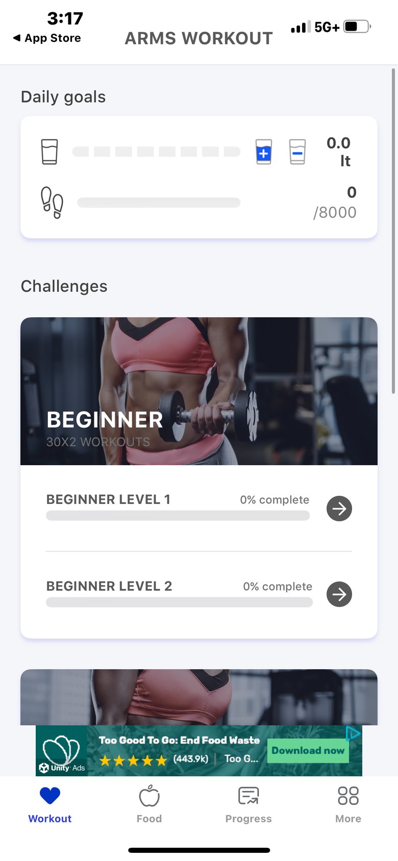 30 Day Fitness: Home Workout screen 2