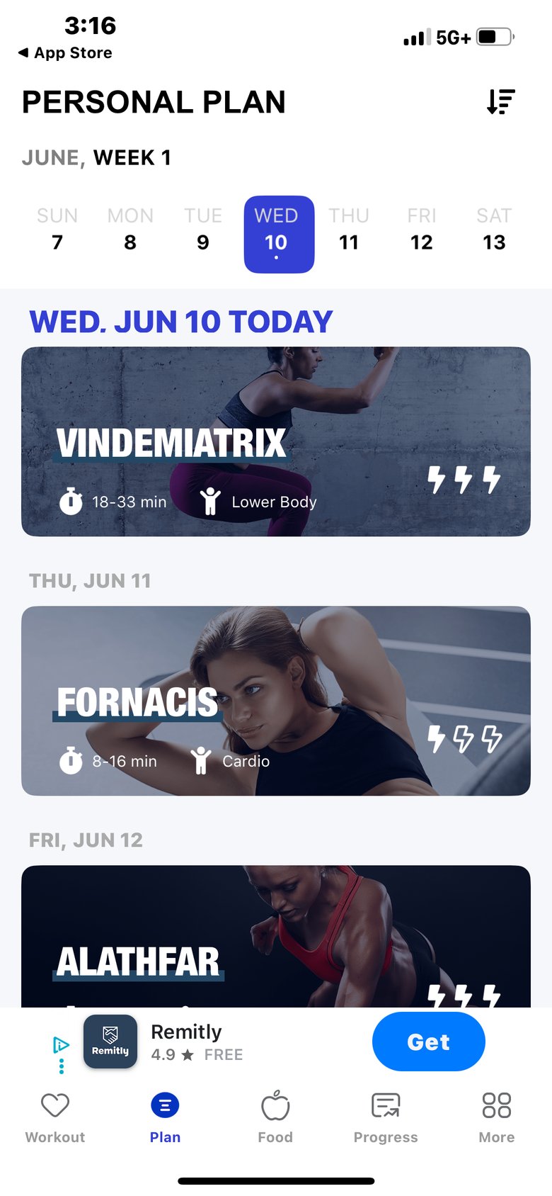 30 Day Fitness: Home Workout screen 3