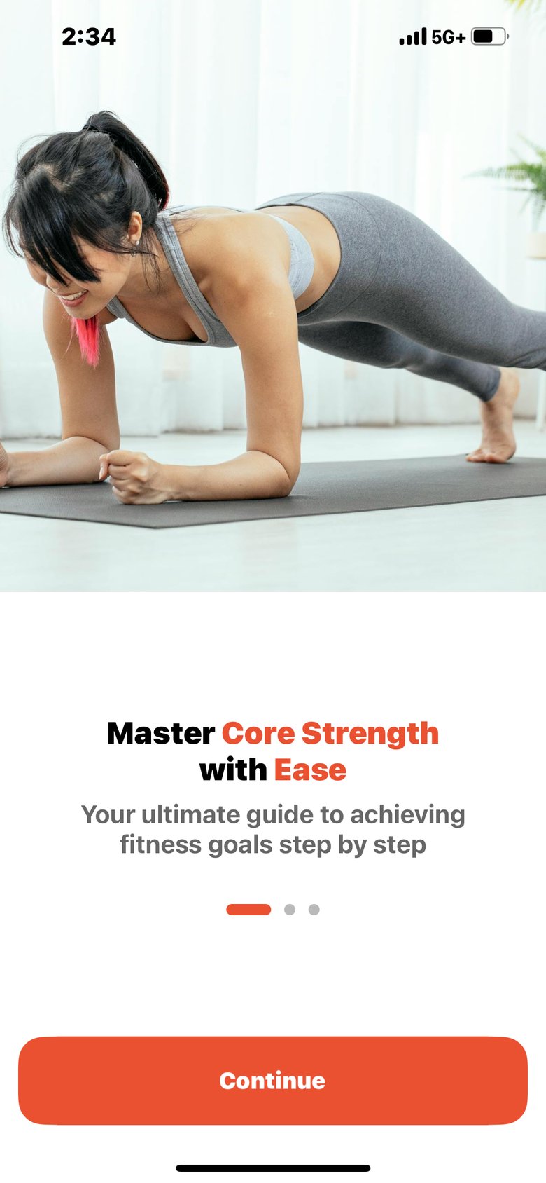 Abs & Core Workout Programs app screen