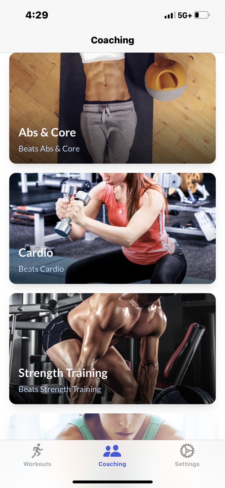 Ballet Training & Practice app screen
