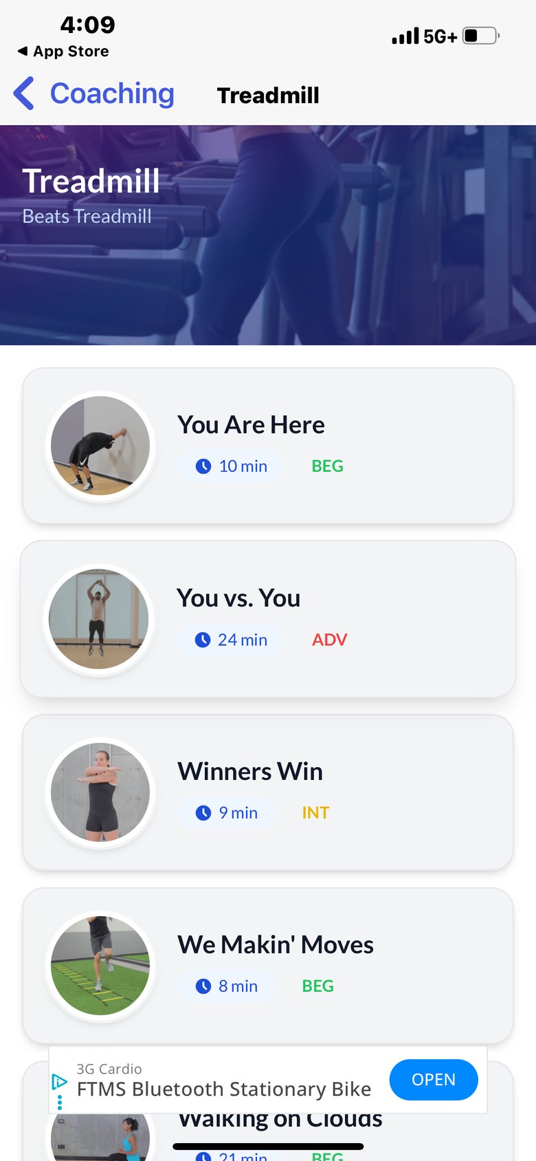 Beats Fitness screen 4