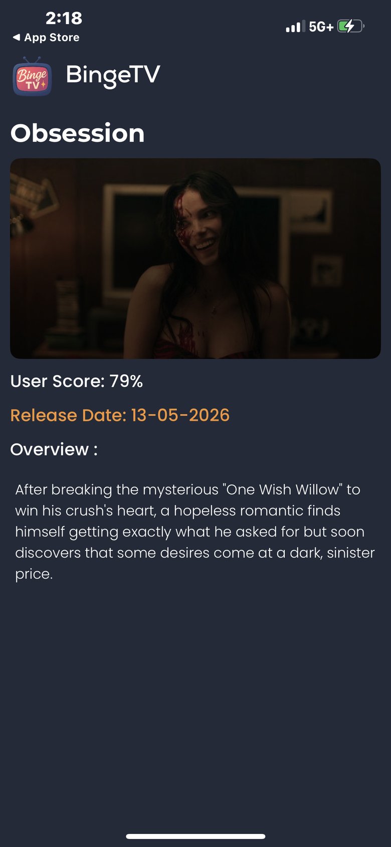 BingeTV - Your TV Shows screen 2