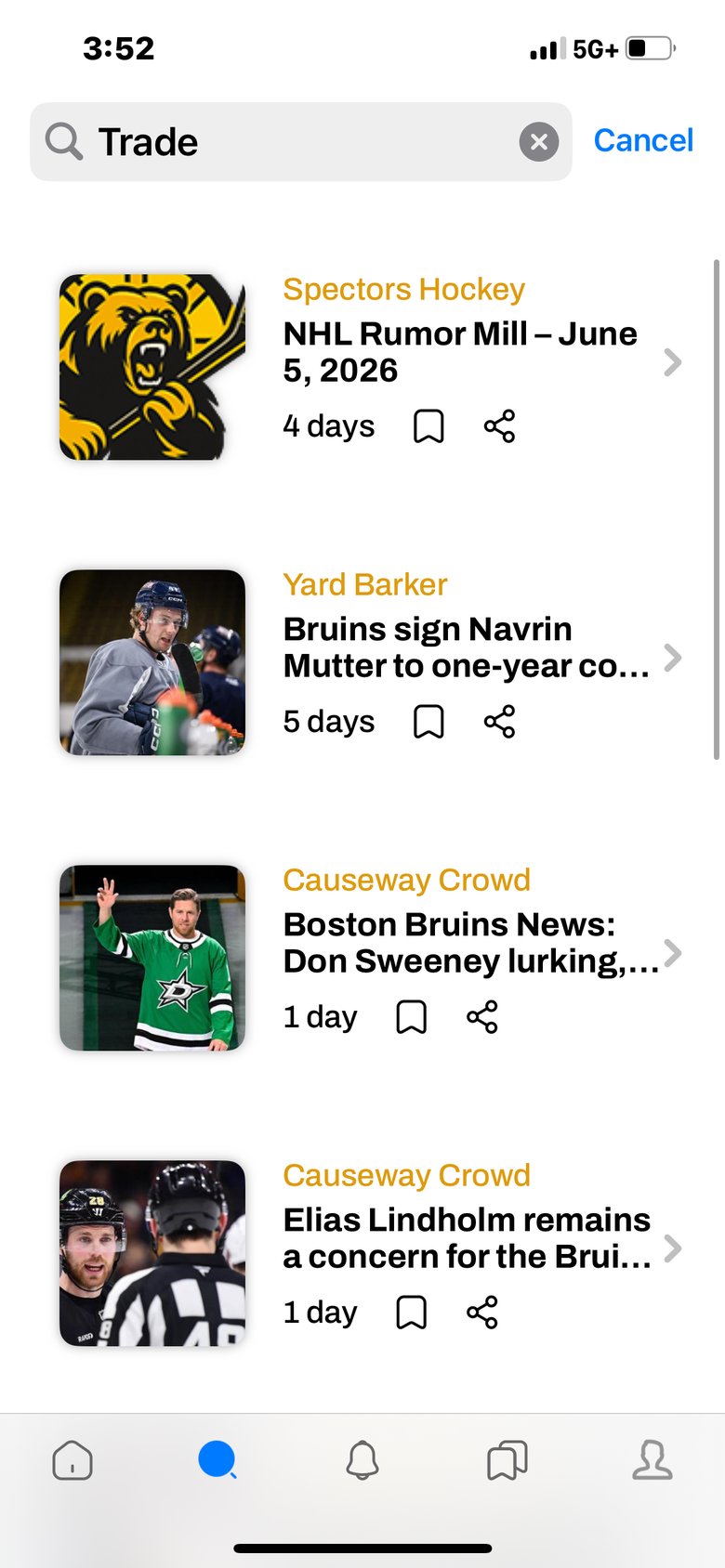 Boston Bruins Hockey Fan News screen 3