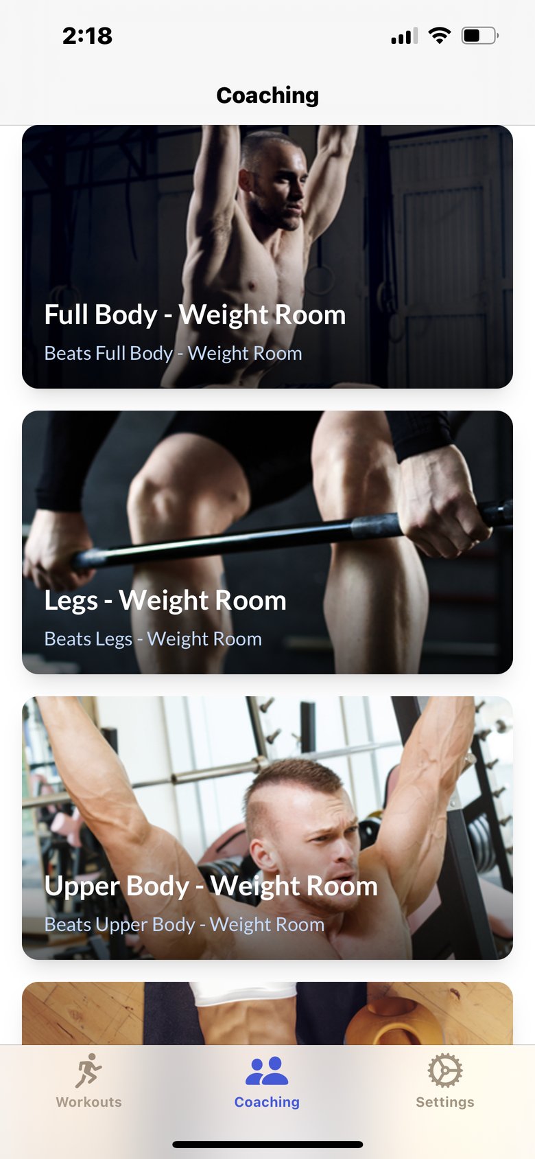 Build Muscle Strength Training screen 3