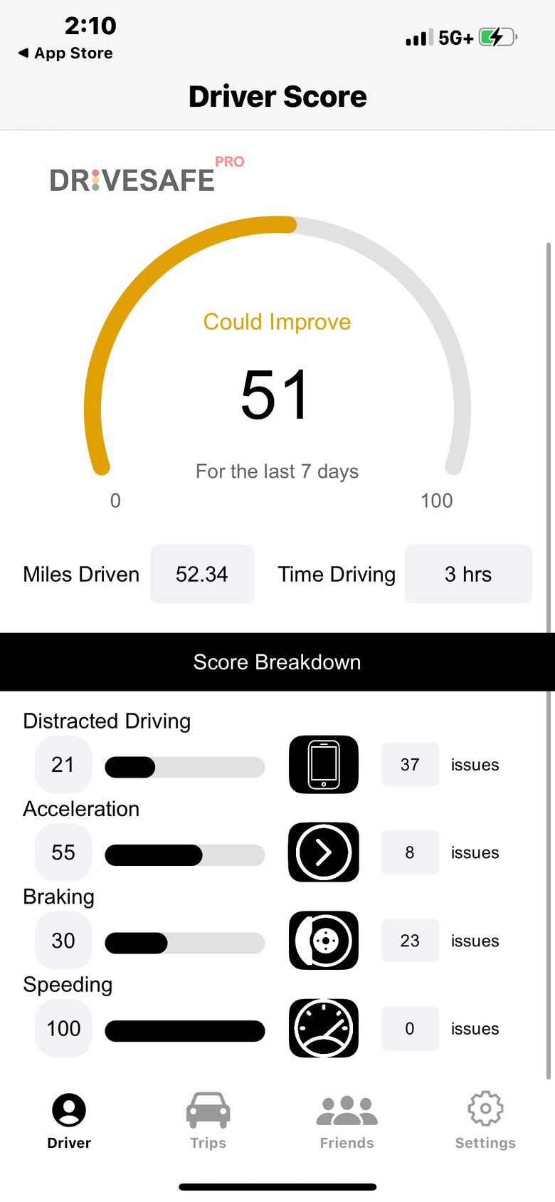 DriveSafe Pro screen 2