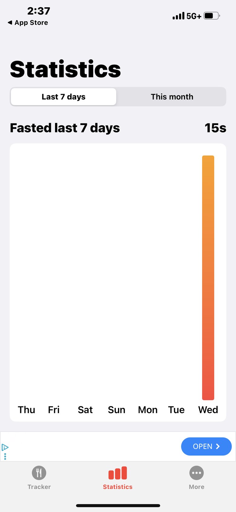 Fasting Timer & Tracker screen 2