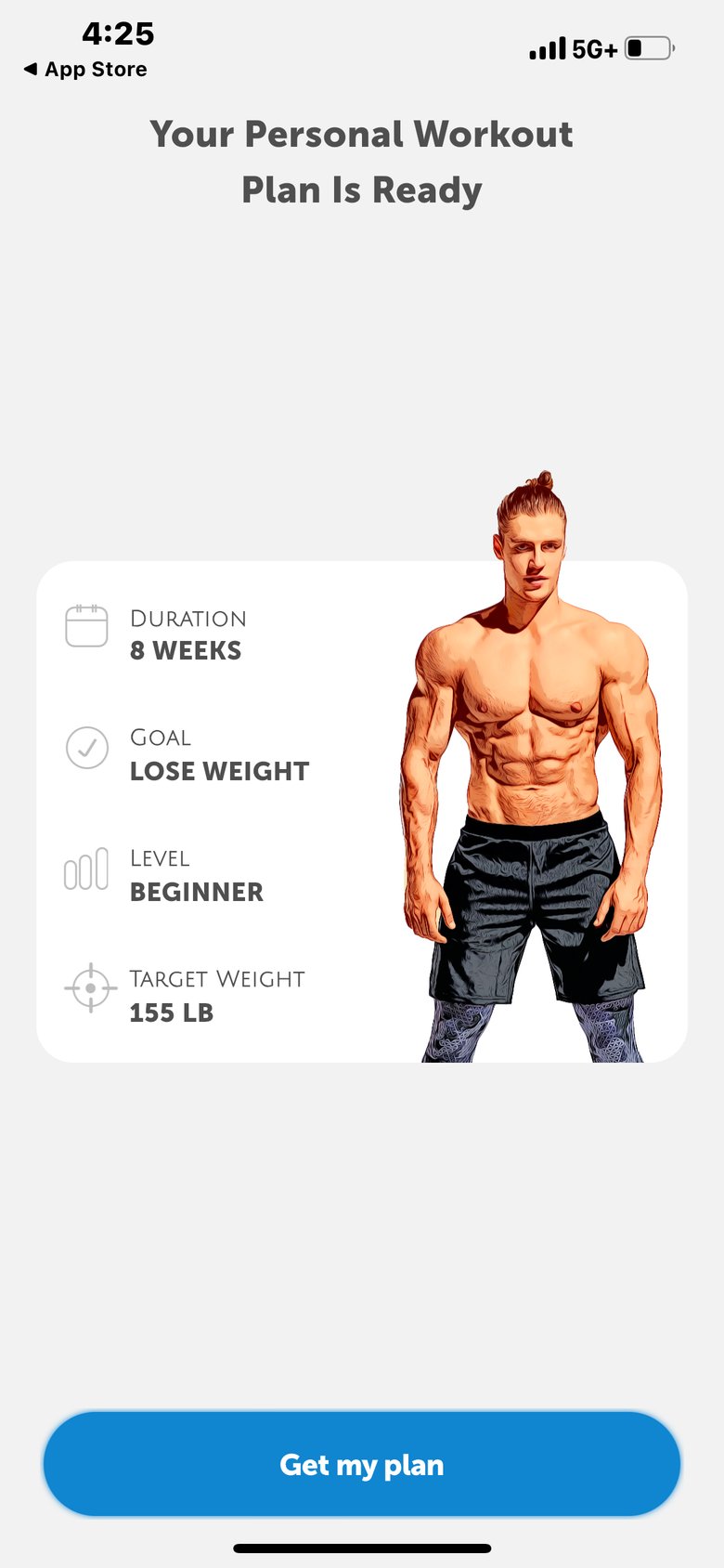 FitHim: Workout for Men app screen
