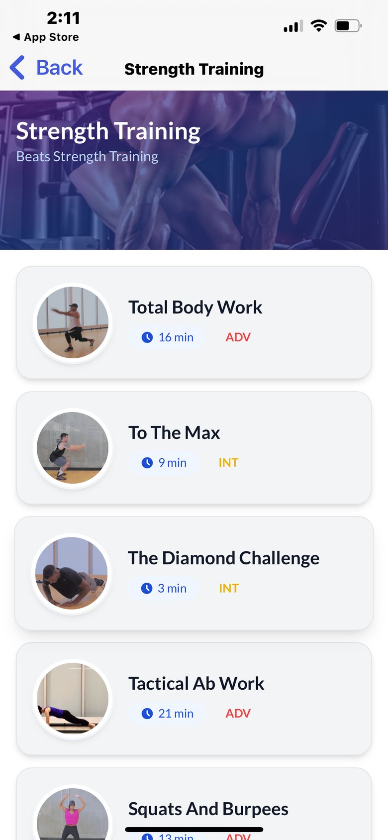 Fitivity Football Training screen 4