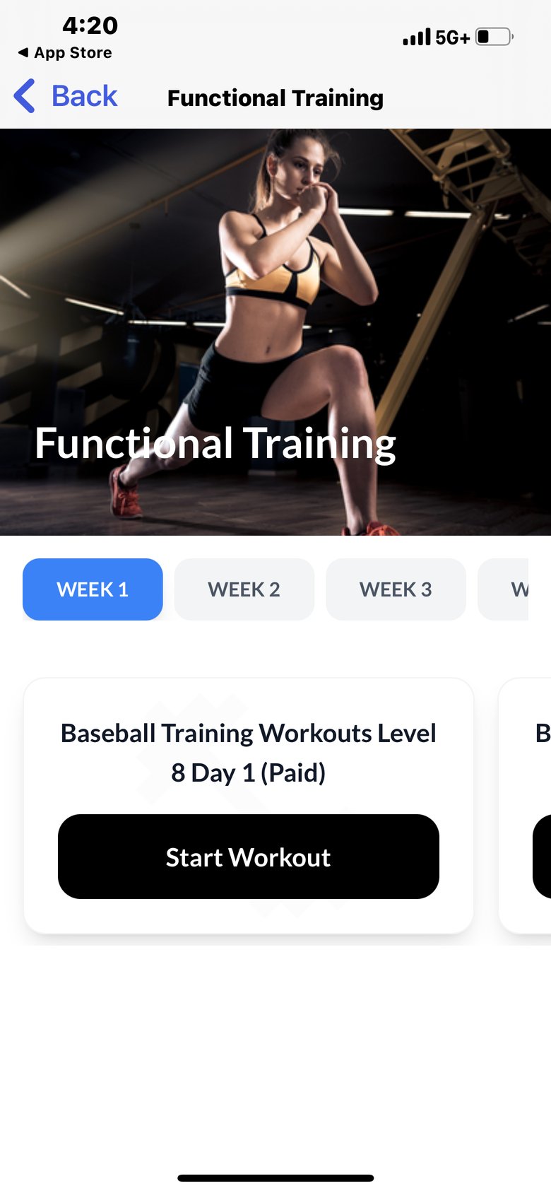 Fitivity Functional Training screen 3