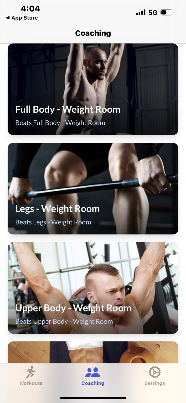 Fitivity Hockey Training screen 2