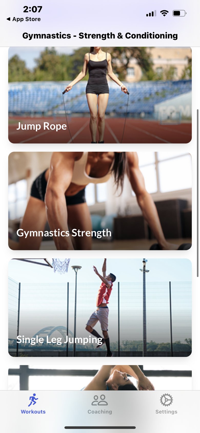 Gymnastics Strength Workouts screen 2