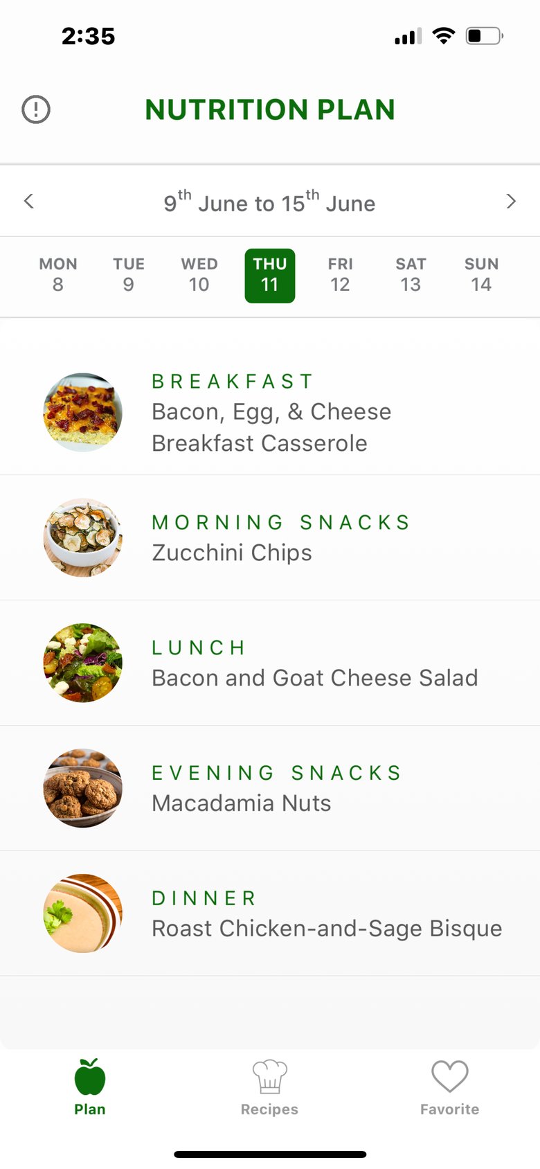 Keto Diet Plan for 30 Days app screen