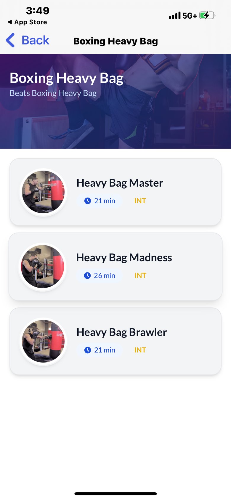 Learn to Box app screen