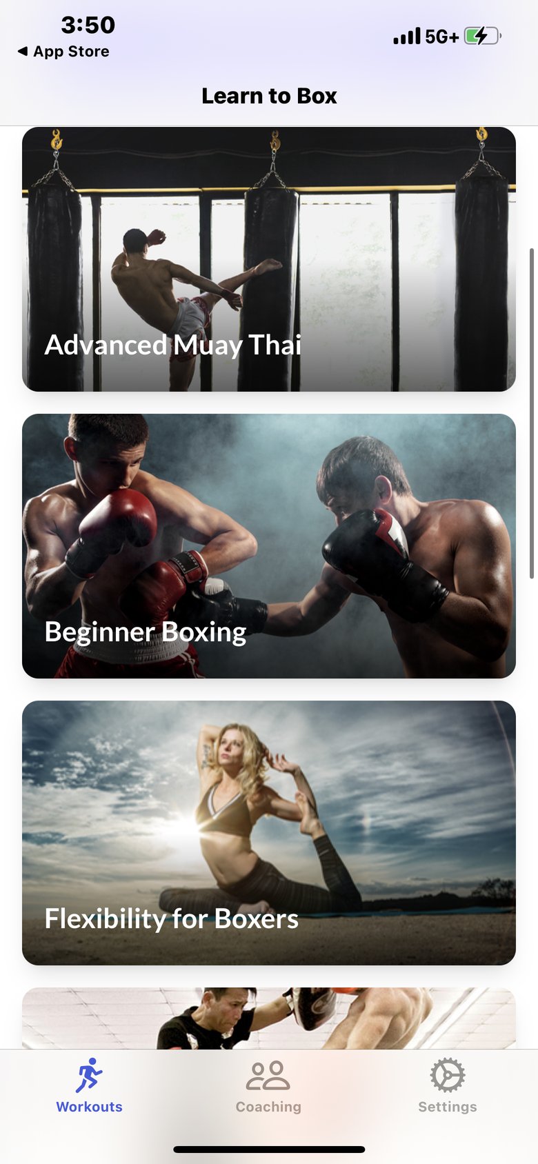 Learn to Box screen 2