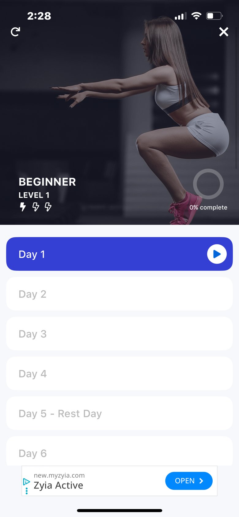 Leg Workout for Women: At Home screen 2
