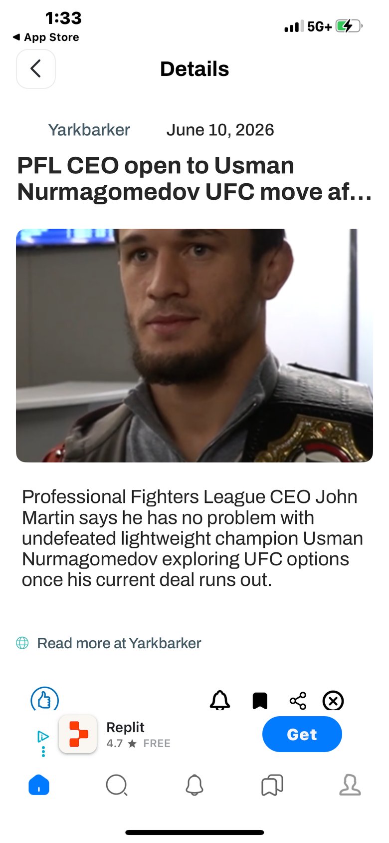 MMA News: Match Results & More screen 2