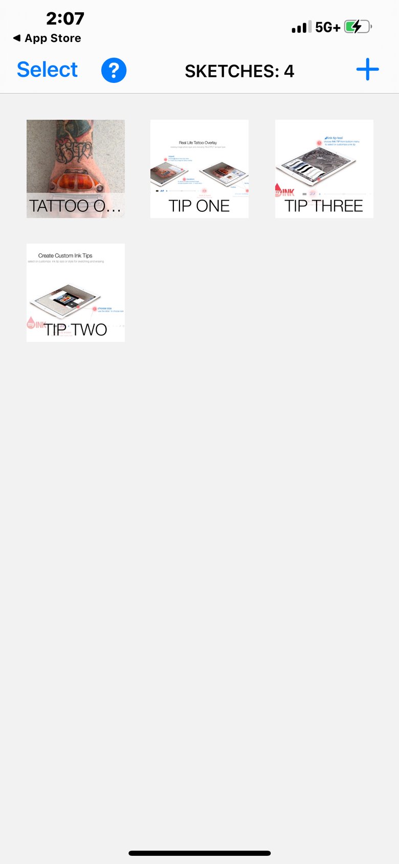 Mock-up Art Draw Paint Sketch app screen