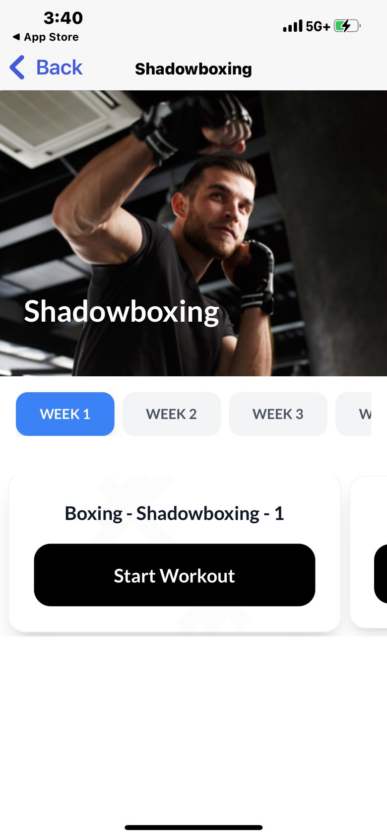Muay Thai Training screen 2