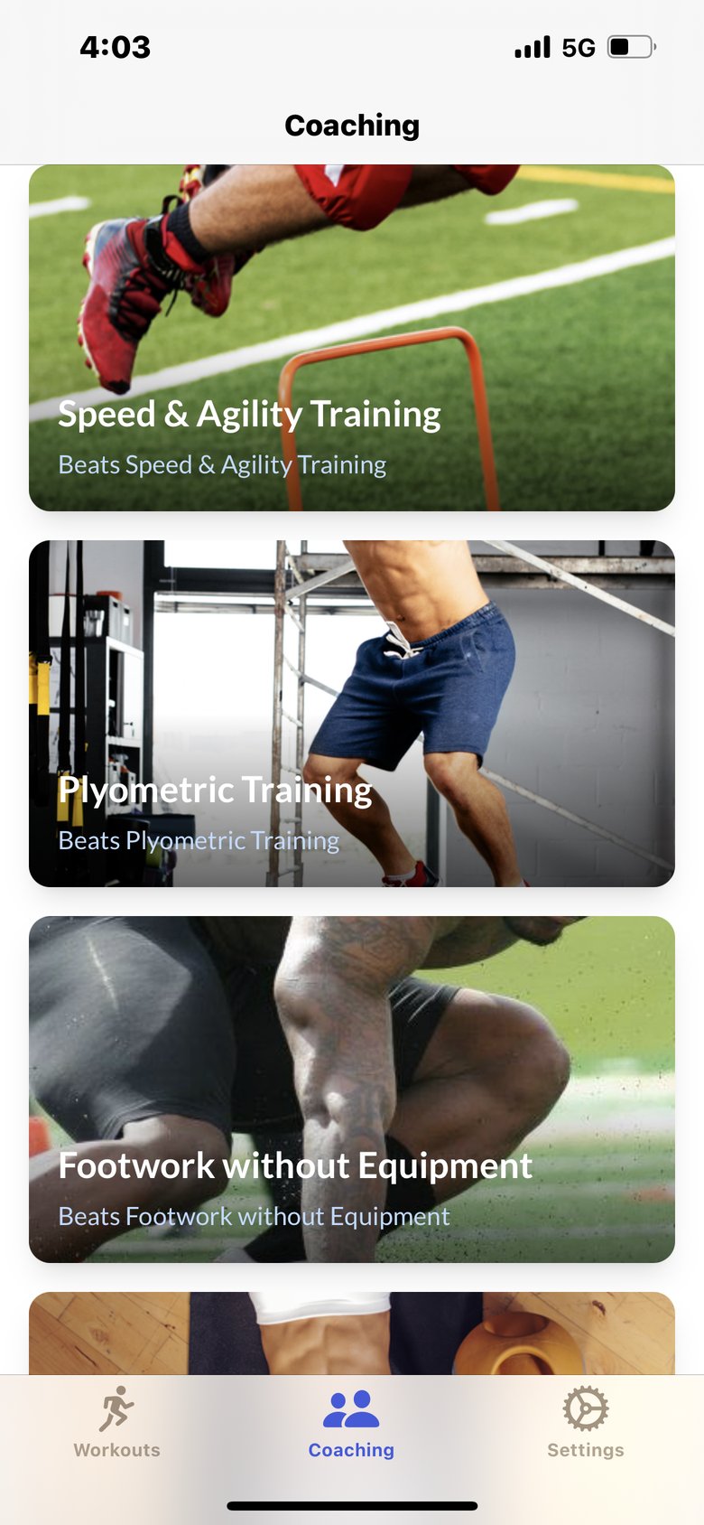 Parkour Trainings & workouts screen 2