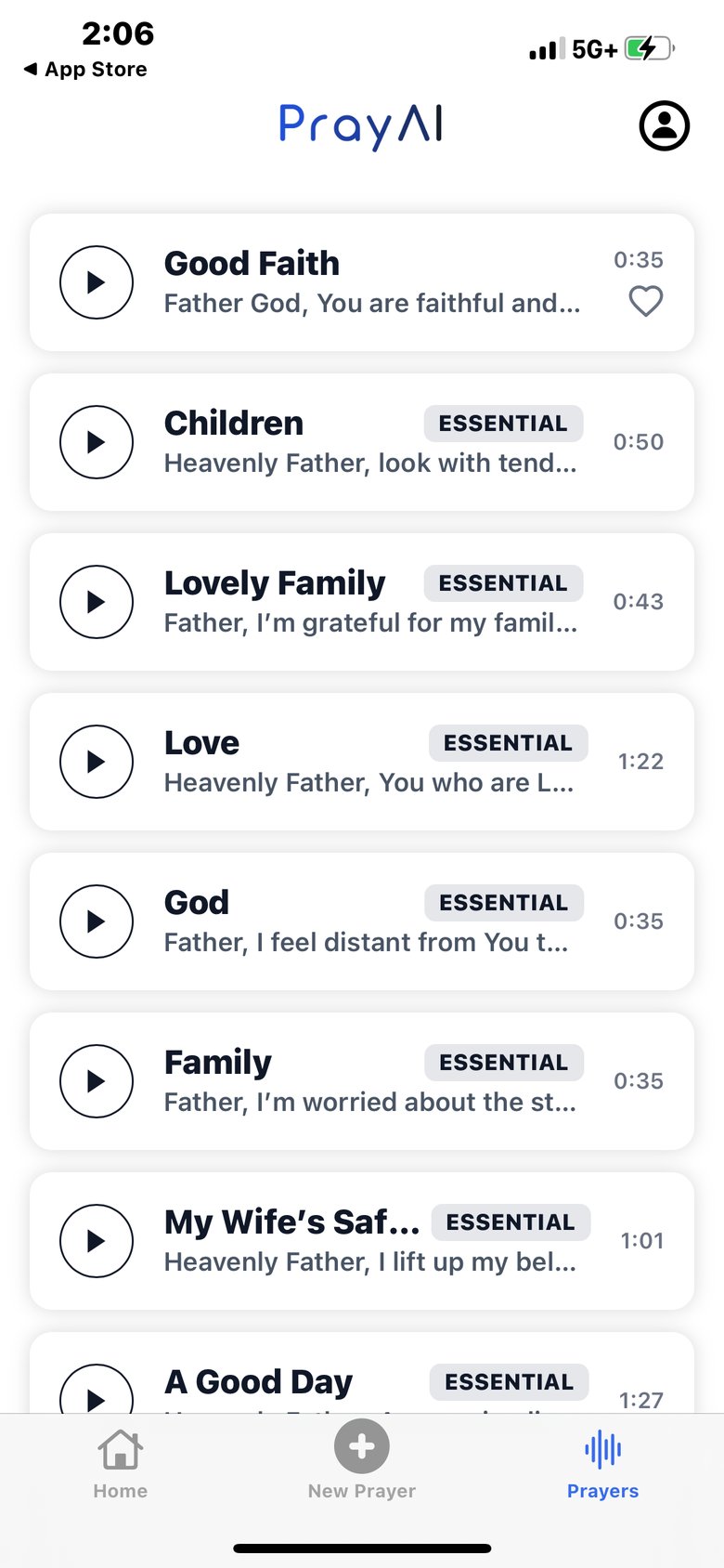 Pray-AI screen 3
