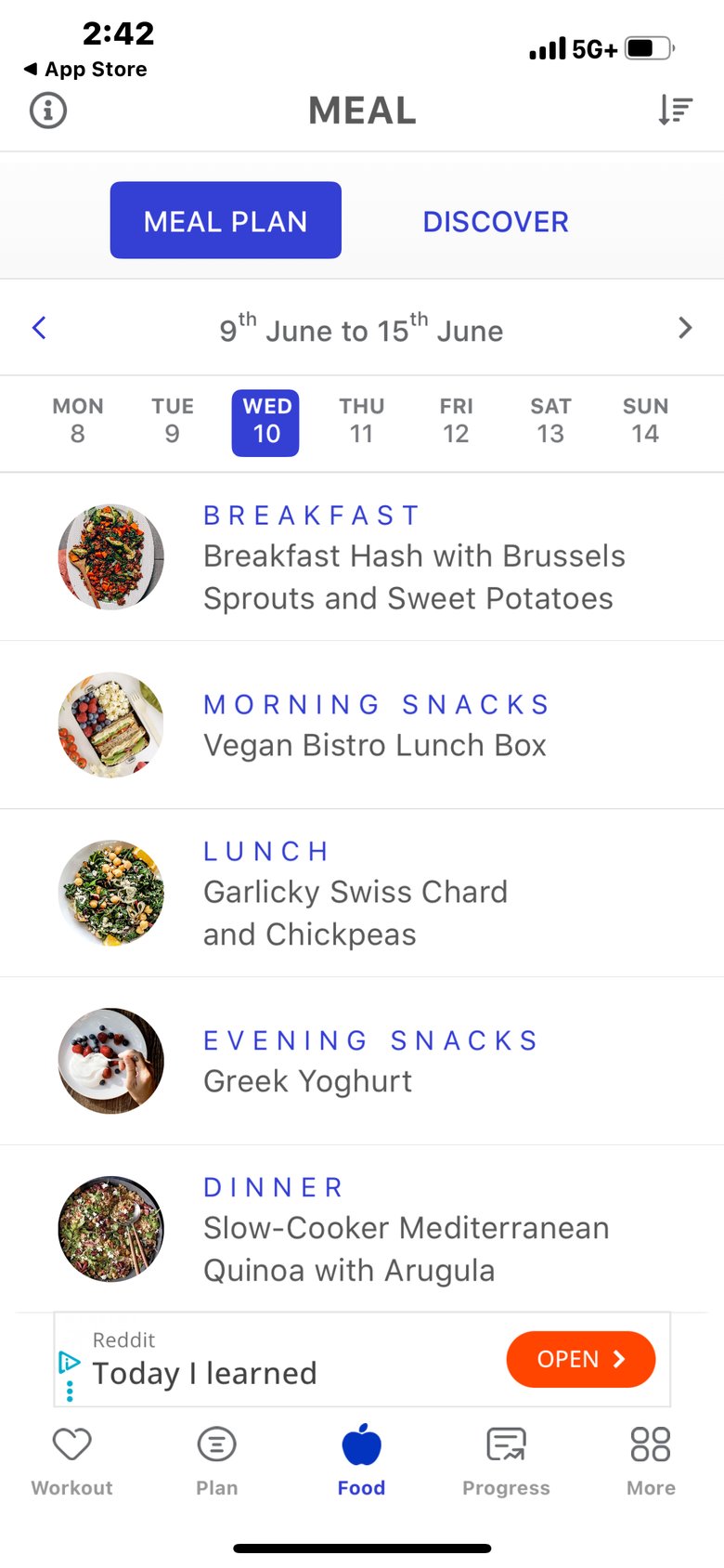 Slim Down: Women's Fitness App app screen