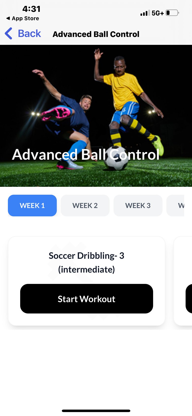 Soccer Trainings & workouts screen 3