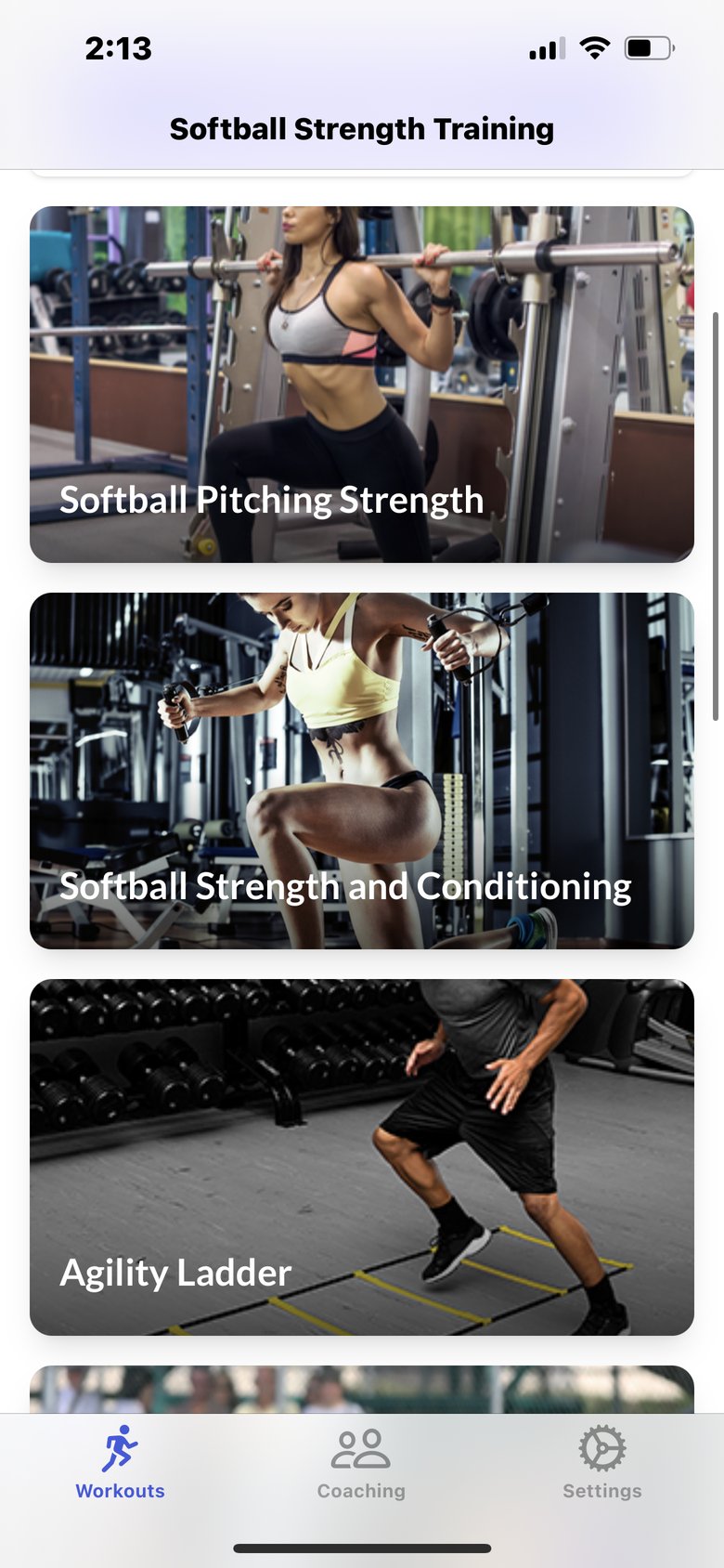 Softball Training & Workouts screen 2