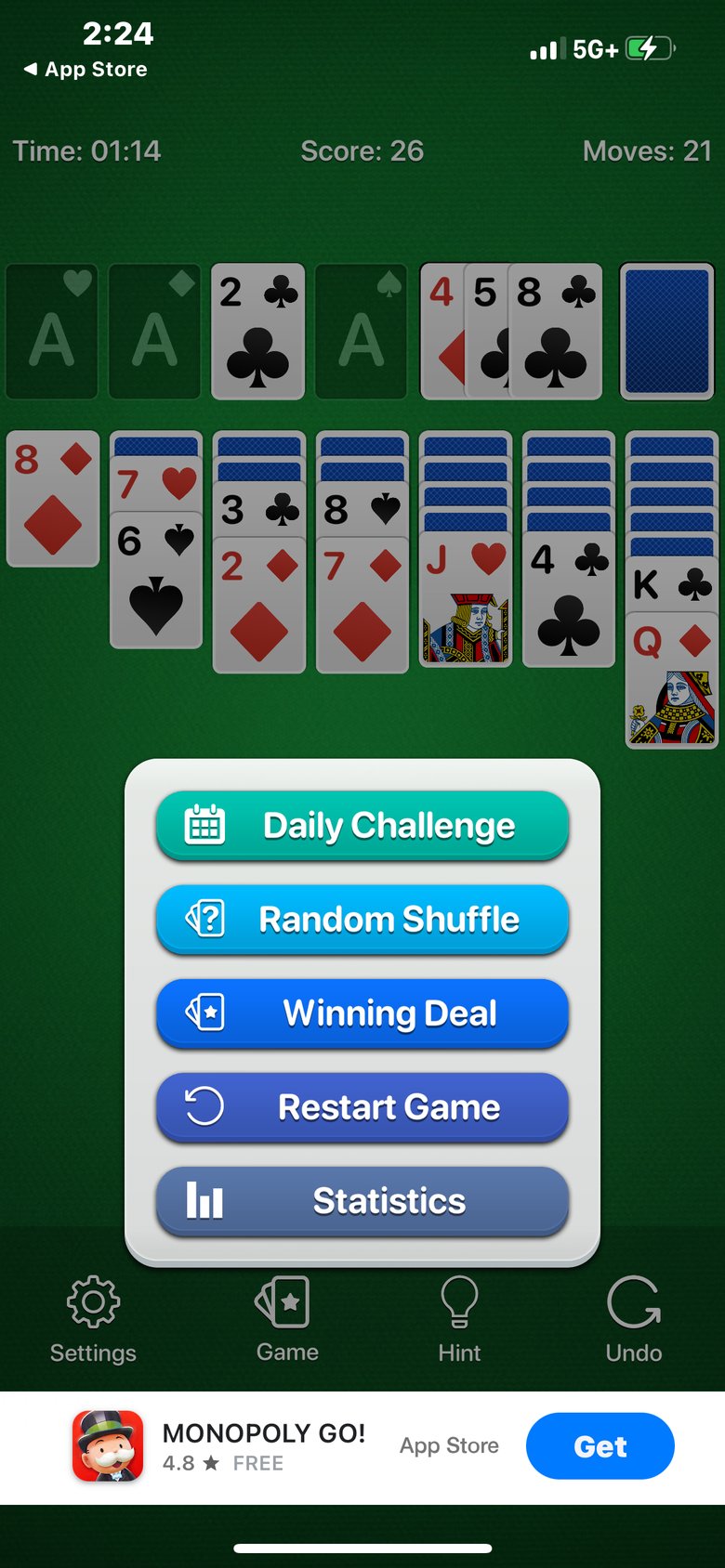 Solitaire Calm, Relax and Play screen 4