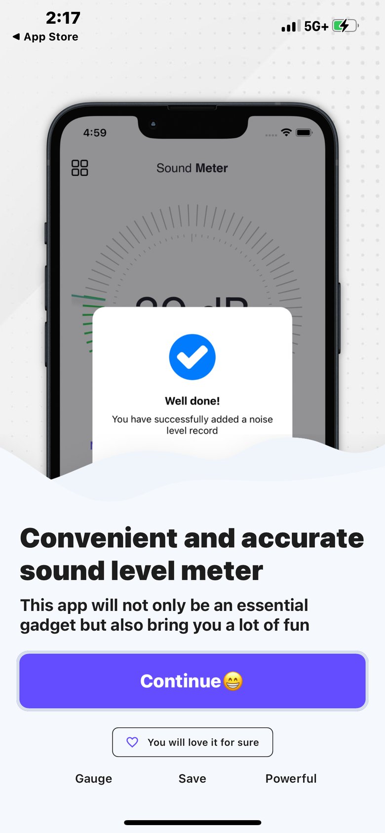 Sound Meter: dB Measurement screen 3