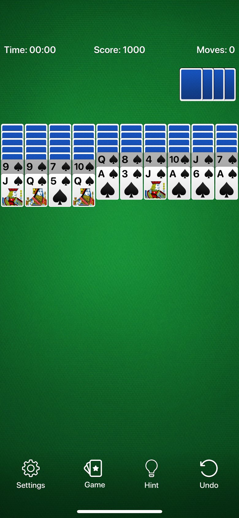 Spider Solitaire Calm screen 2