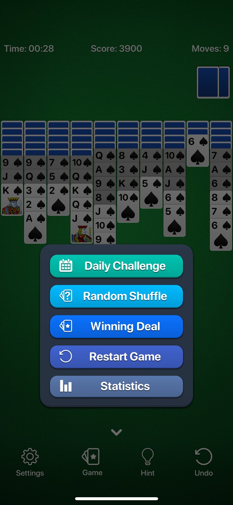 Spider Solitaire Calm screen 4