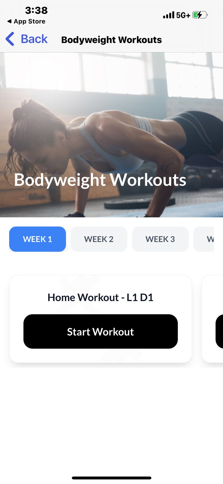 Suspension Strength Workouts screen 2