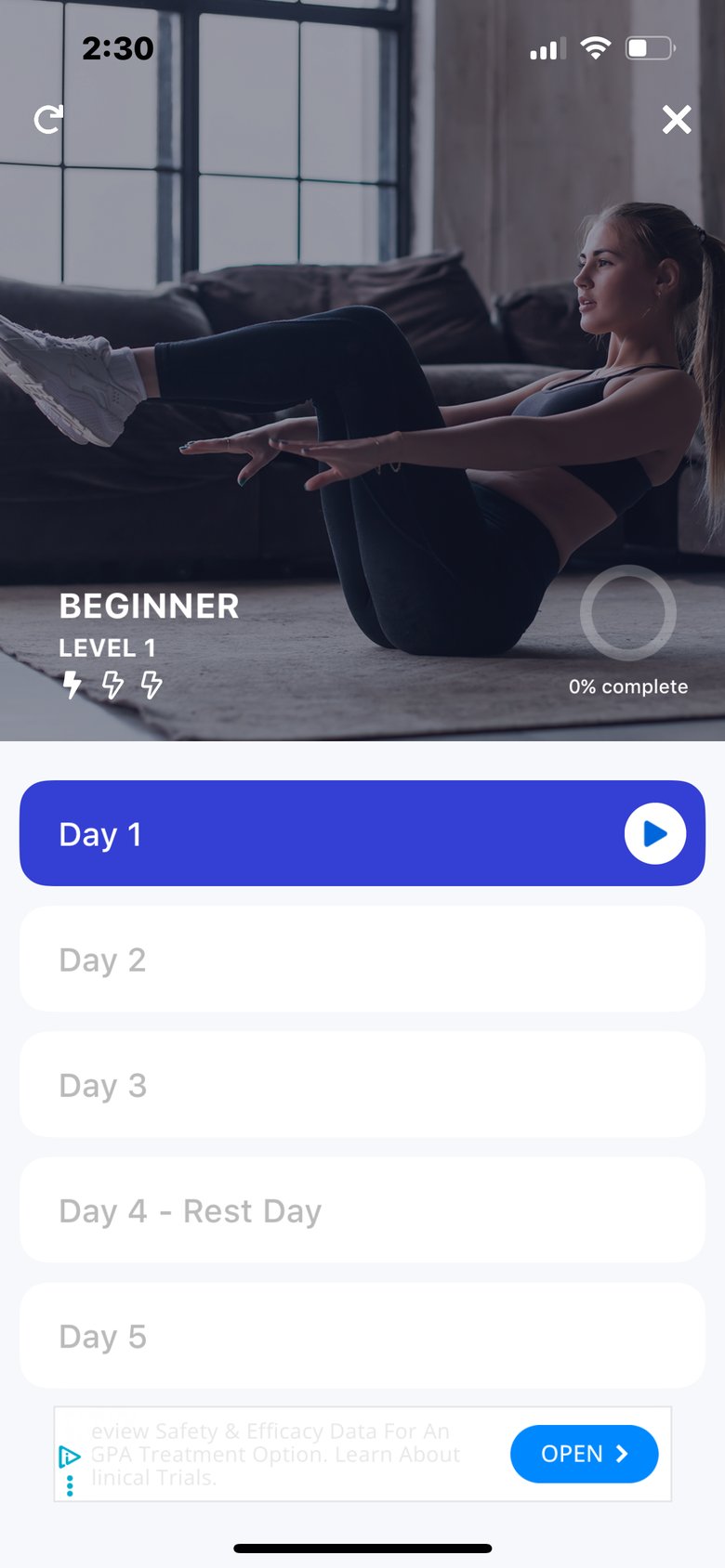 Weight Loss in 30 Days Fitness screen 2