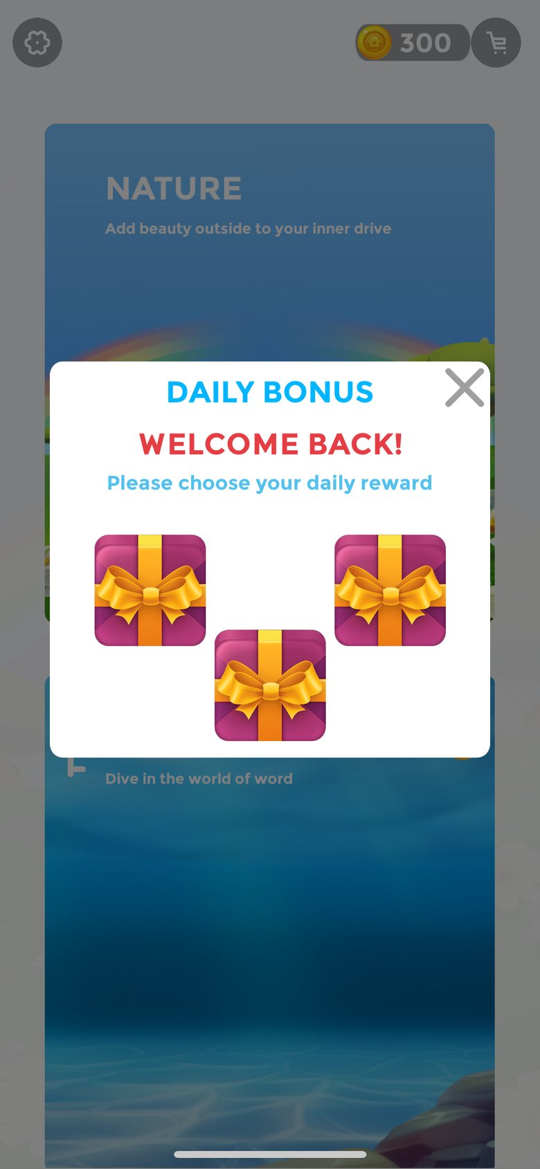 Word Stacks Letter Puzzle Game app screen